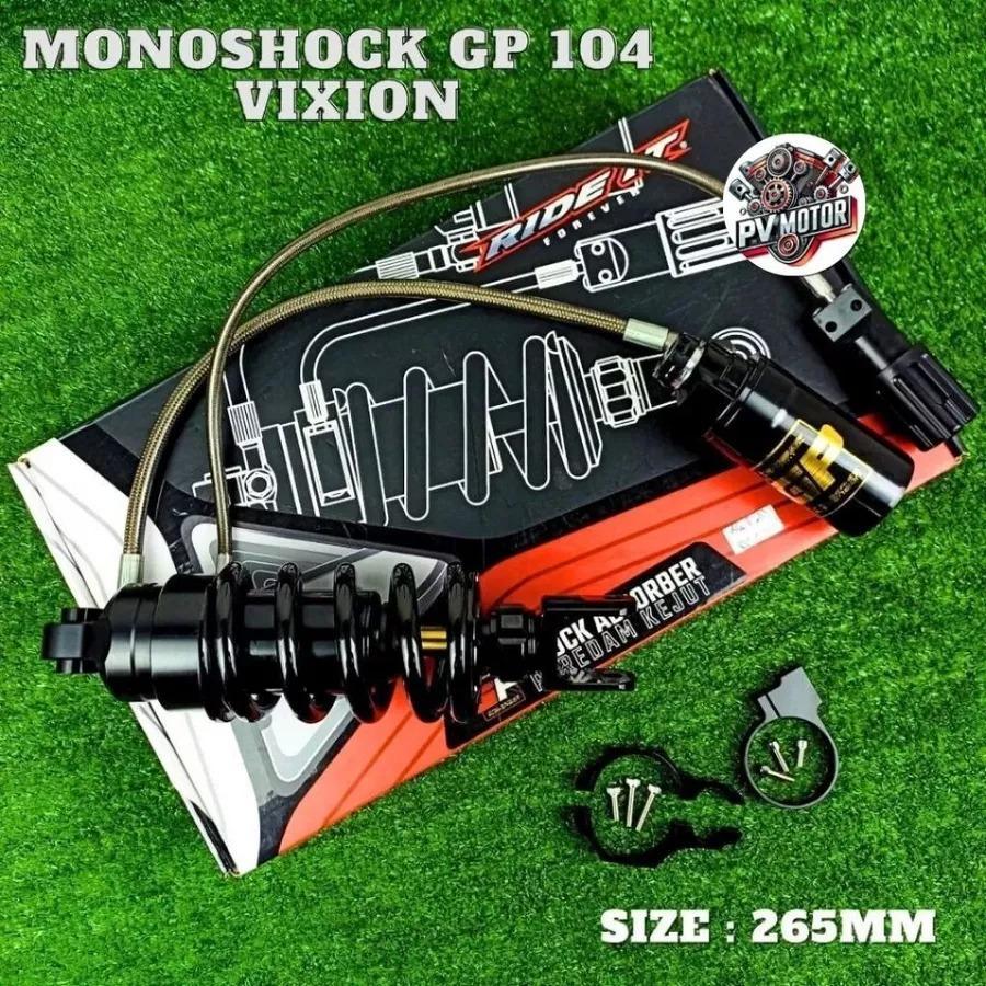RIDE IT Monoshock Vixion Tabung Pisah GP 104 Flexible Shock Belakang Vixion New Old NVL R 15 Xabre X