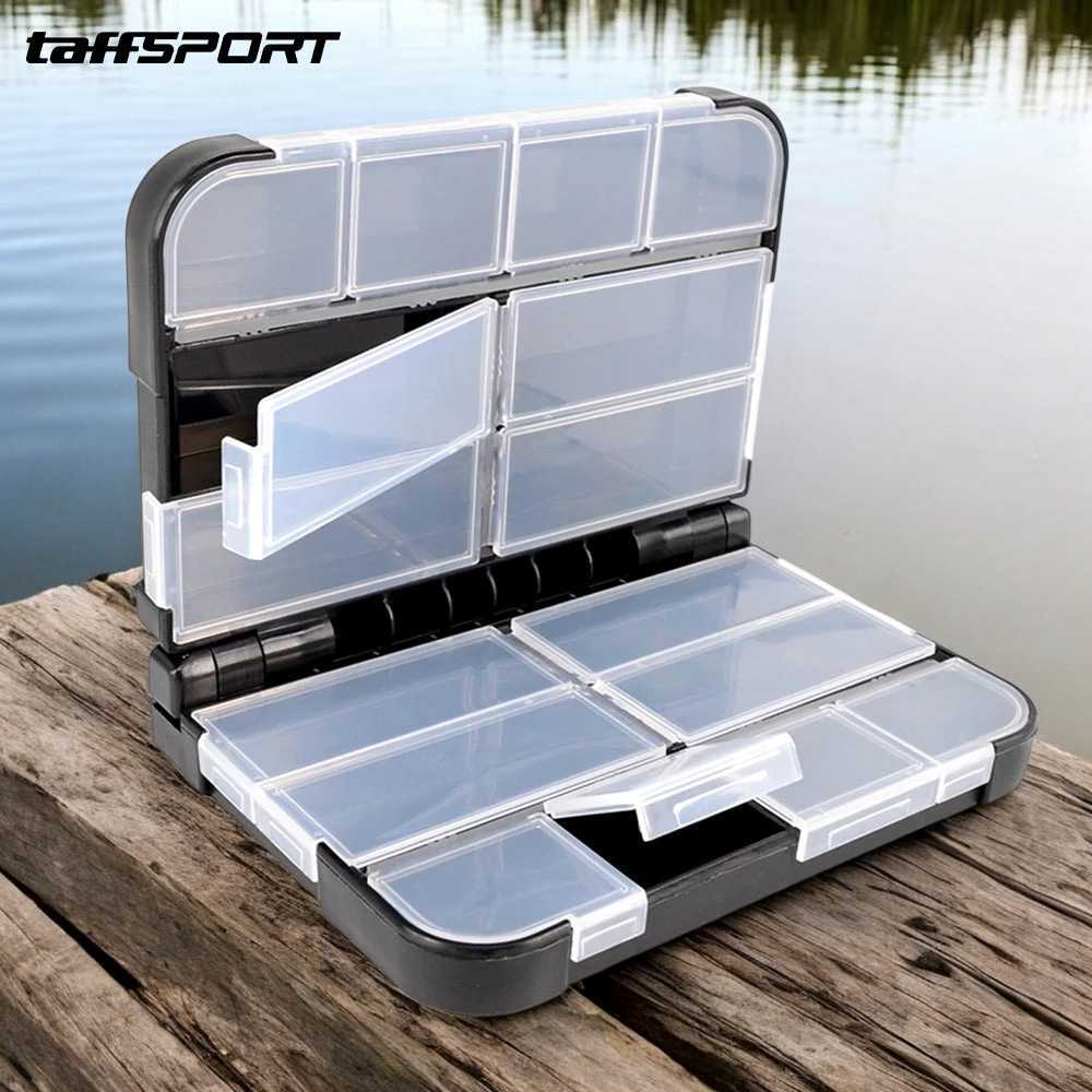Kotak Kail Pancing Fishing Tackle Box 16 Compartement, Box Umpan Kail Pancing Mini Sekat 16 Praktis 