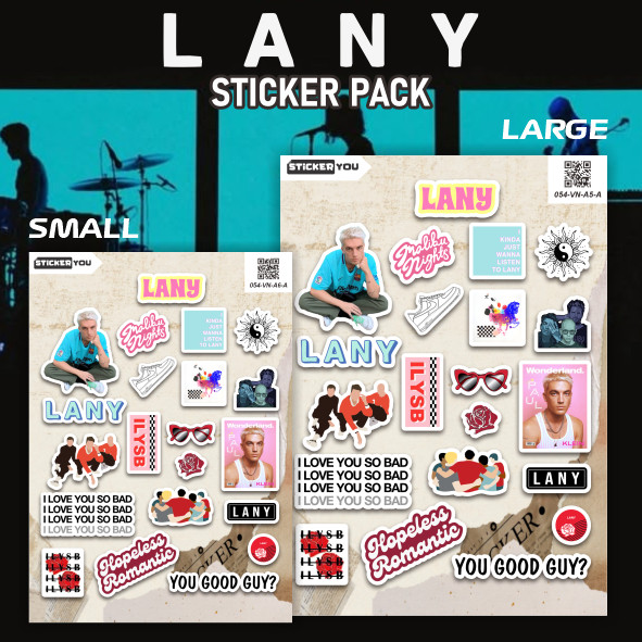 Sticker LANY Aesthetic Pack | Stiker Vinyl Laminasi Premium | Anti Air