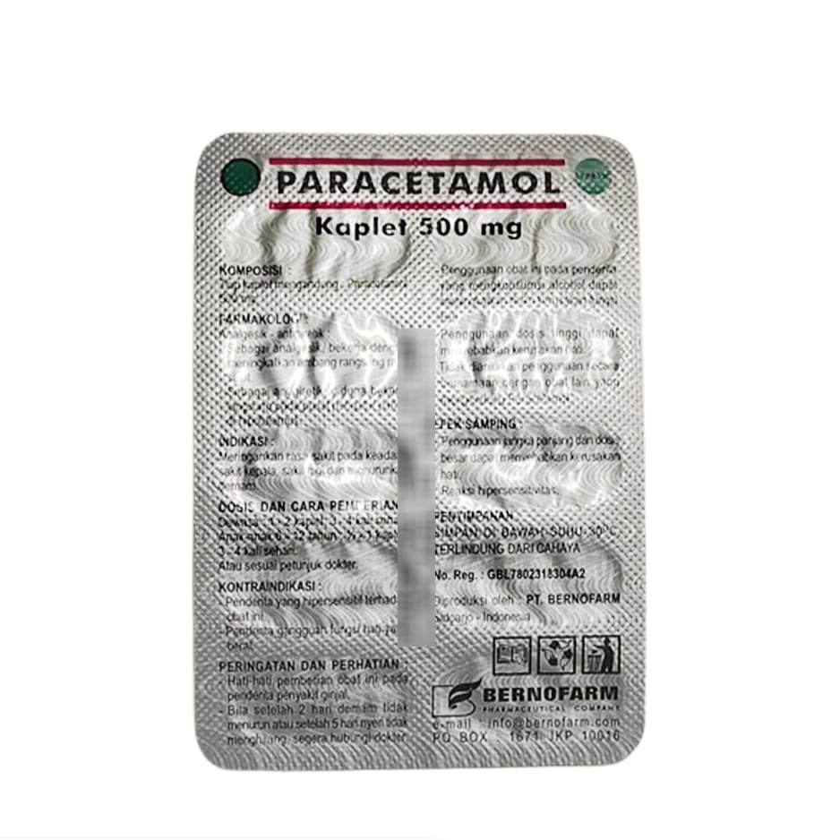 PARACETAMOL GENERIK_026 500 MG 1 BLISTER @ 10 KAPLET