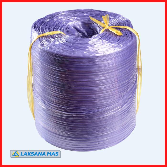 Tali Rafia Plastik Laksanamas Super Warna Glossy Merah/Biru/Kuning/Hijau/Ungu/Oren - Ungu