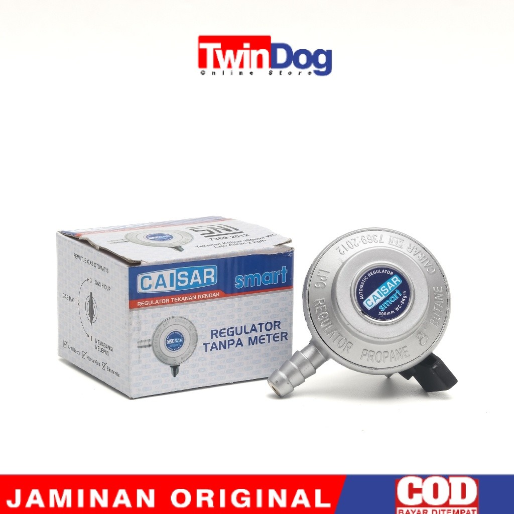 Regulator CAISAR RTMS Tanpa Meter Smart - Kepala Gas Elpiji 3kg 12kg SNI Original