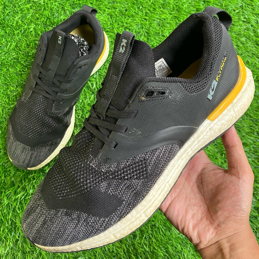 Sepatu Gunung K2 Grey mesh Flywalk sneakers shoes ukuran 42,5 Tangan Ke-2