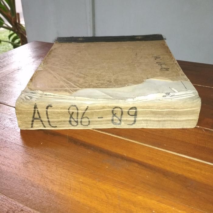 Buku katalog mobil HONDA ACCORD 1986-1989 copian bekas pakai GOODS
