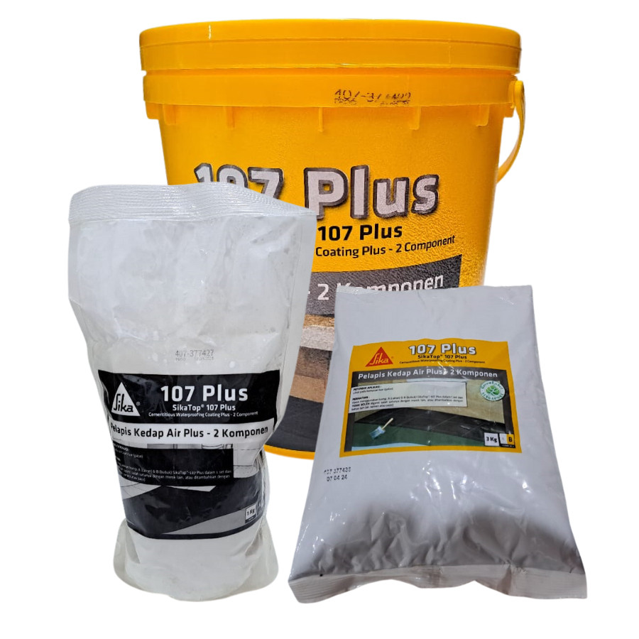 PLAOSANSTORE SIKA TOP 107 PLUS - WATERPROOFING - ANTI BOCOR 4KG - SEMEN PELAPIS SIKA top