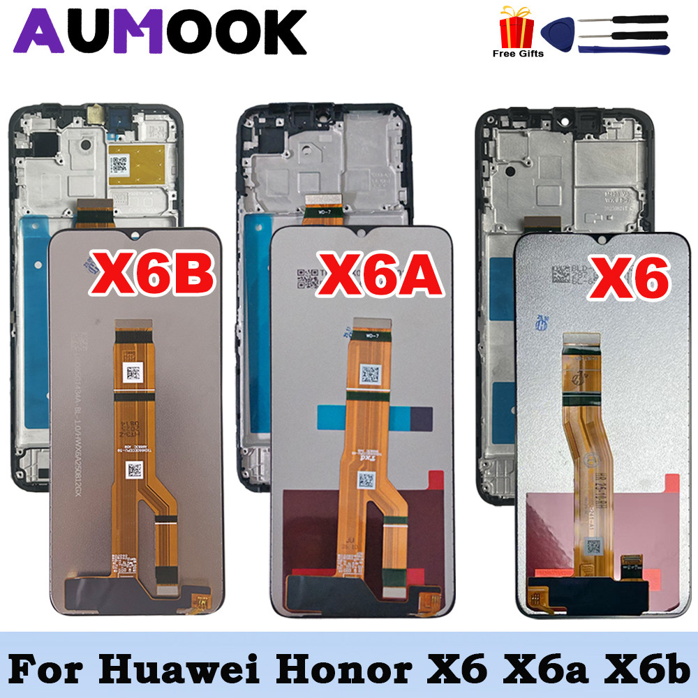 LCD for Honor X Series splay with Frame for Honor X6 X6a X6b Tou Screen gitizer Assesmbly for Honor 