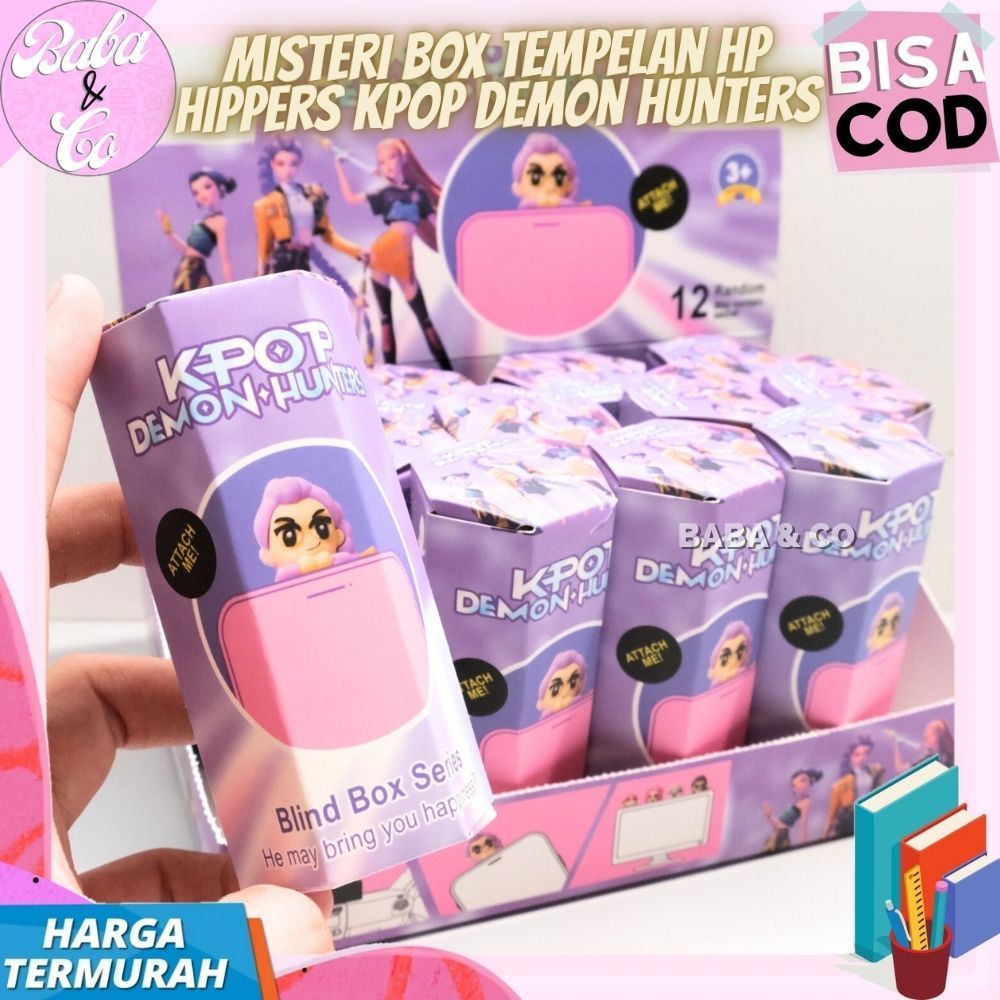 MISTERI BOX HIPPERS KPOP DEMON HUNTERS LUCU UNIK HIPPERS TEMPELAN HANDPHONE DEMON HUNTER KPOP IMUT B