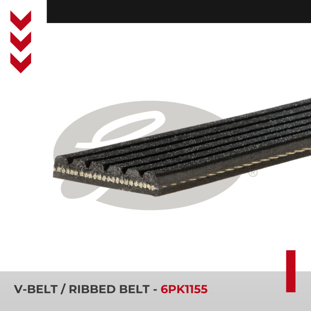 (Obeng Shop) Gates V Belt Ayla 1.0 tahun 2012 - 2017 V-Belt 6PK1155 Alternator / Van Belt Mobil Daih