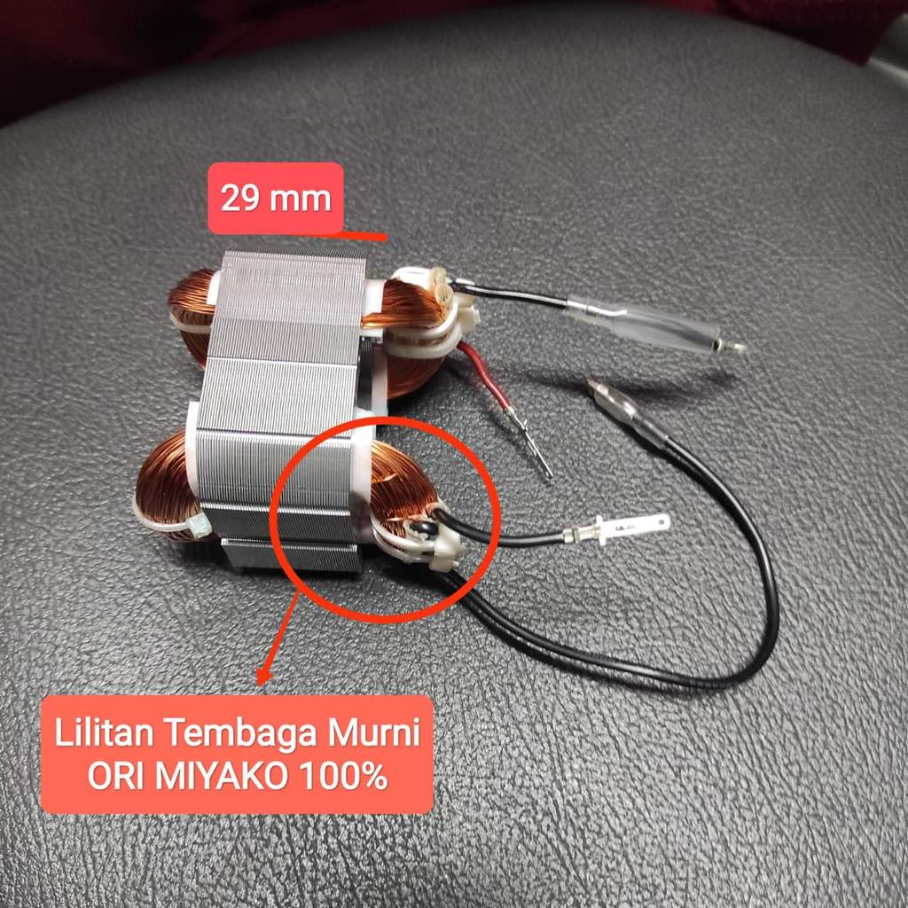 GULUNGAN SPULL STATOR DINAMO MIYAKO BLENDER BL 151 / 152 PF GF LILITAN TEMBAGA BLENDER MIYAKO 1.5L 1