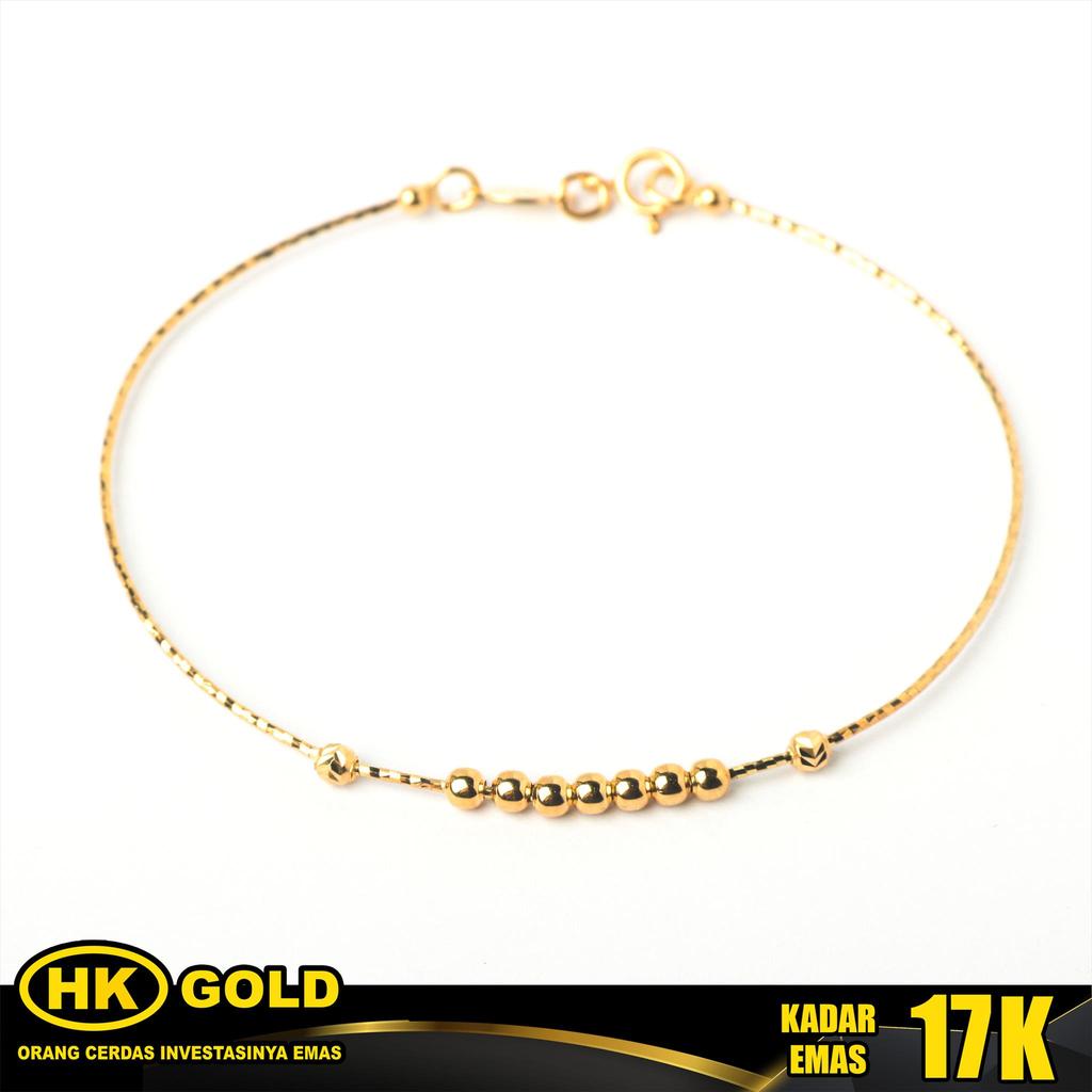 Gelang Emas 17K Choker Wanita Type 1224 HK GOLD