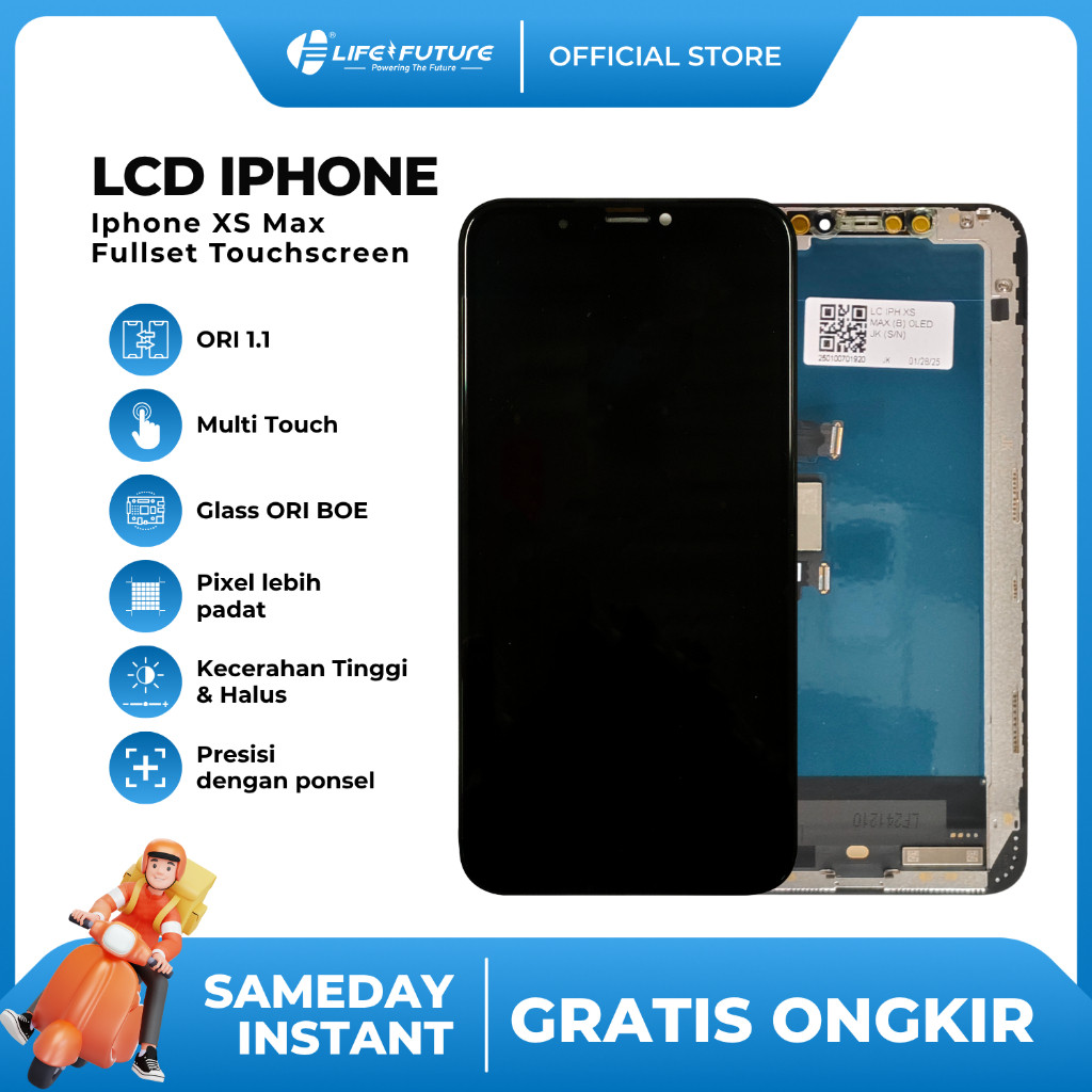 [LCD LIFE FUTURE] - LCD Iph*ne XS Max Fullset Touchscreen LCD [LCD LIFE FUTURE] GROSIR MURAH