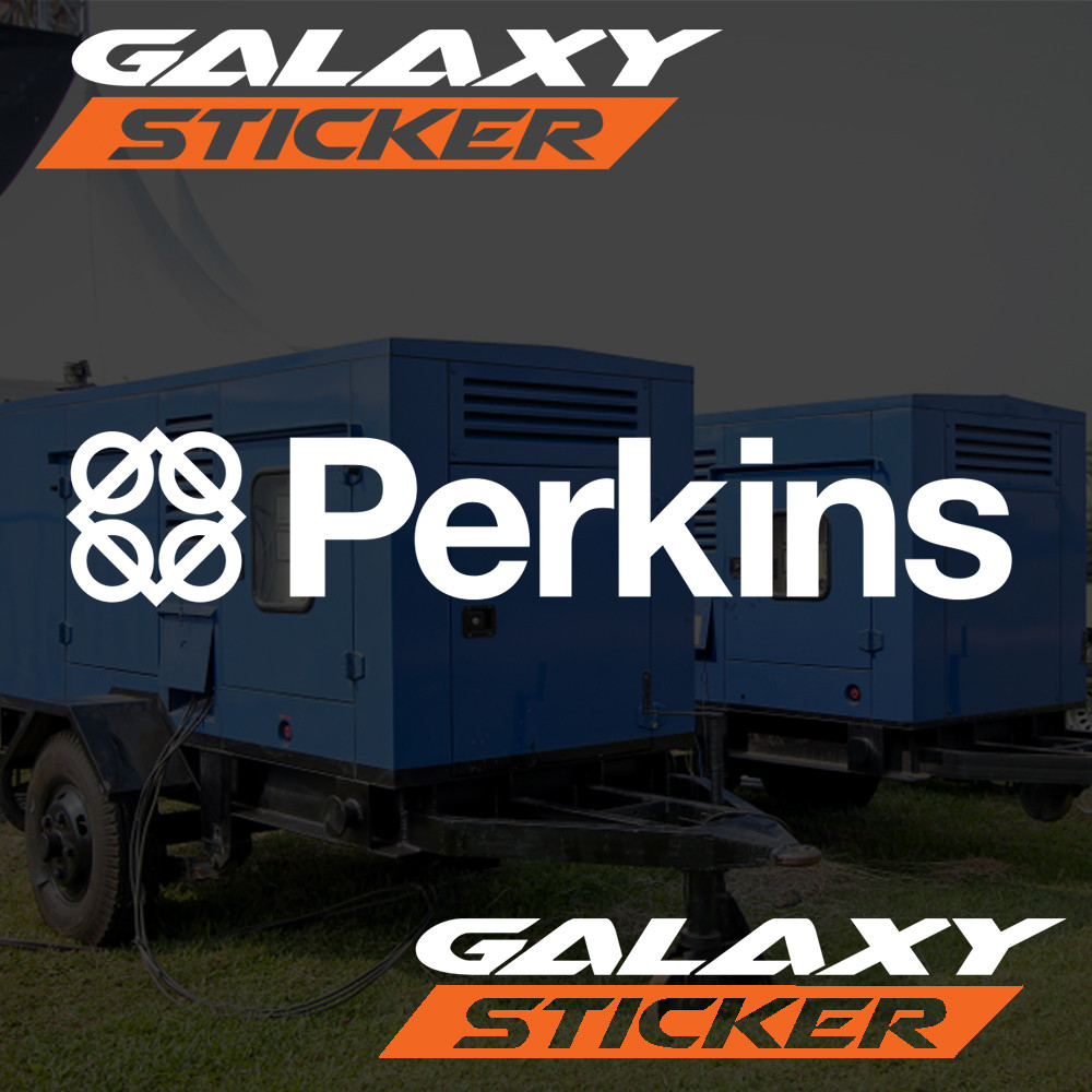 cutting sticker label genset perkins.stiker variasi disel genset perkins