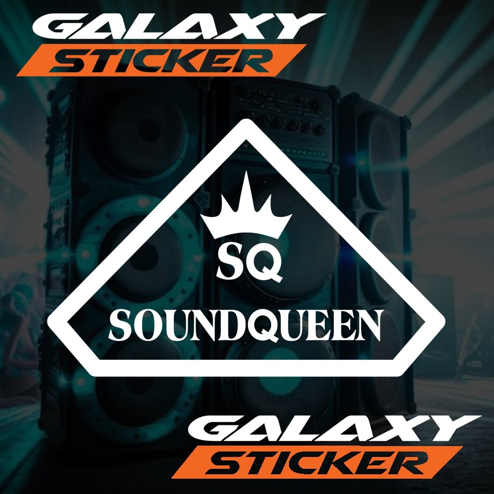cutting sticker box hardcase sound system logo soundqueen.stiker audio speaker SQ list