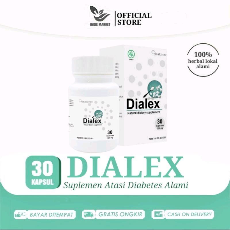 [ HALAL & BPOM ] DIALEX Kapsul Herbal Obat Diabetes Dan Kencing manis 100% Produk Ori