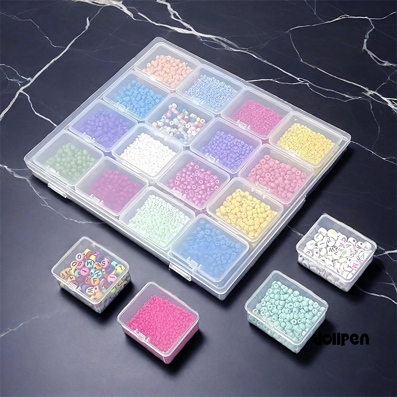 Kotak Perhiasan Mini Transparan Kotak Obat Aksesoris Kecil / Wadah Kecil Kotak Plastik Mini Box Peny