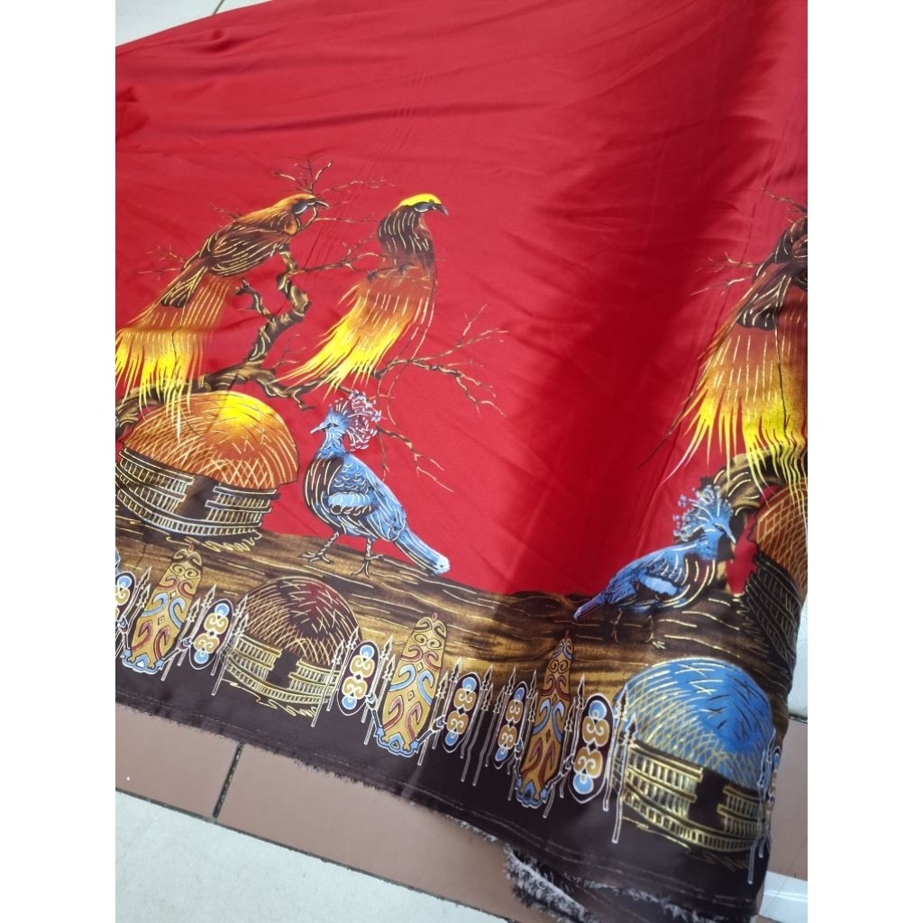 NEW DESAIGN KAIN BATIK SUTRA HALUS MOTIF PAPUA PREMIUM, BATIK SUTRA HALUS 100% MOTIF KHAS PAPUA, KAI