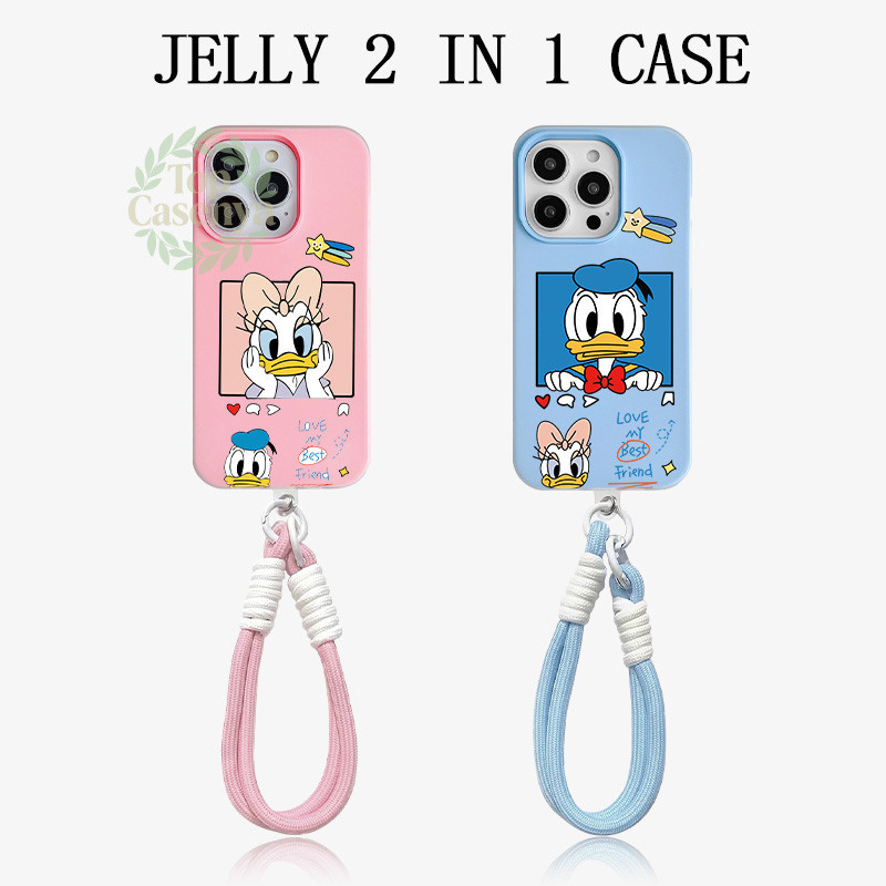 Terbaru Couple Jelly 2 In 1 Premium Donald Duck, Daffy Duck, Dan Daisy Duck Casing Xiaomi Xiaomi 15T
