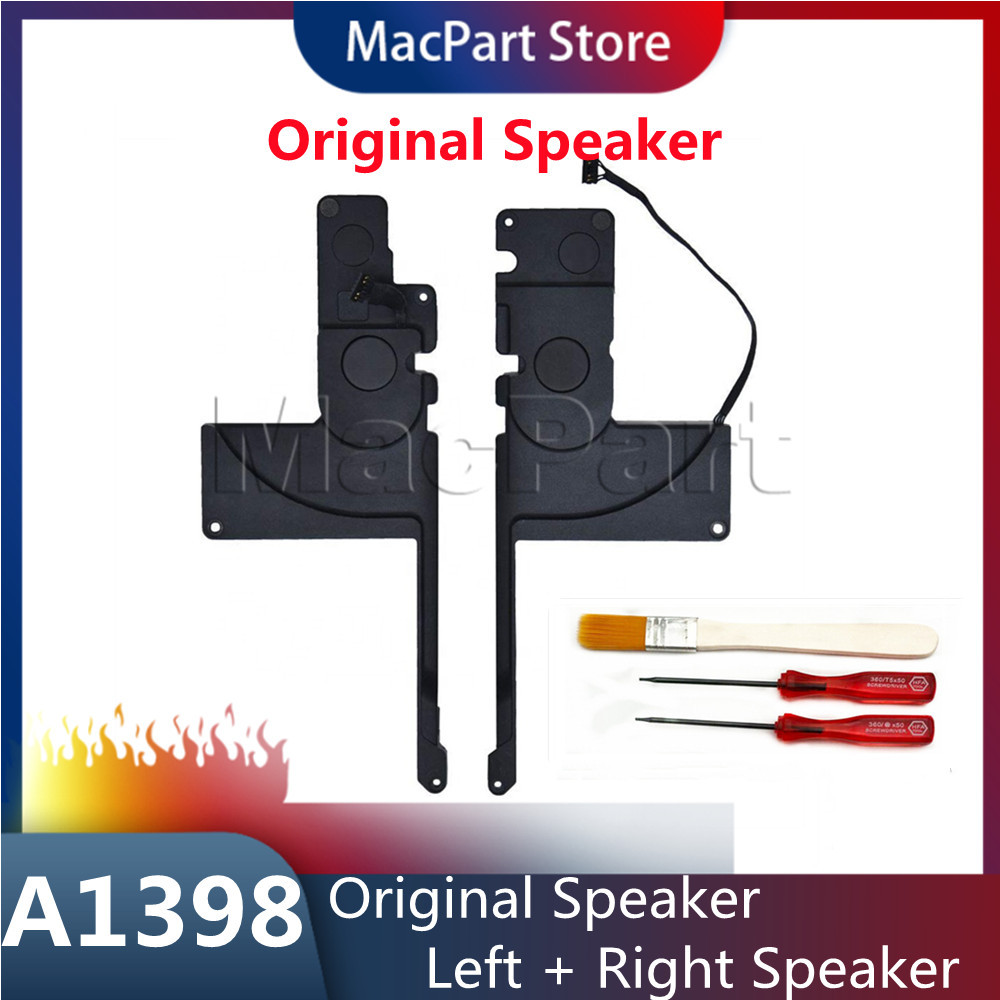 A1398 Left + Right Side Internal Speaker Suitable for 15" A1398 Speaker L/R Set Replacement 2012 201