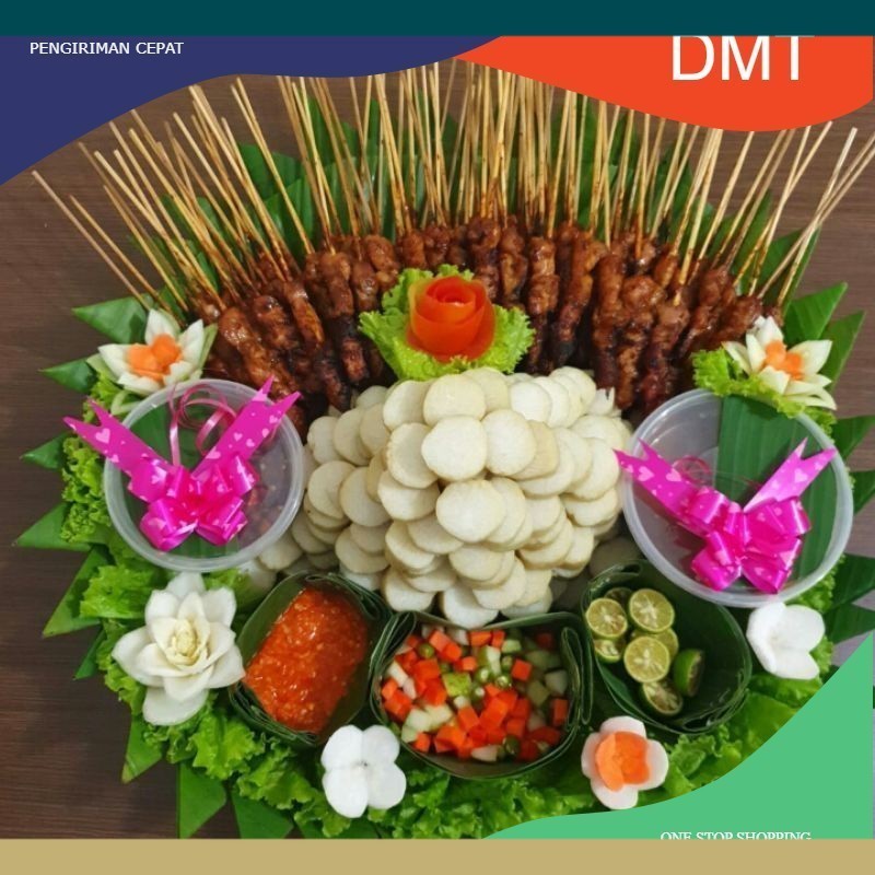 Tumpeng Sate ayam/Sate Ayam/Tampah sate