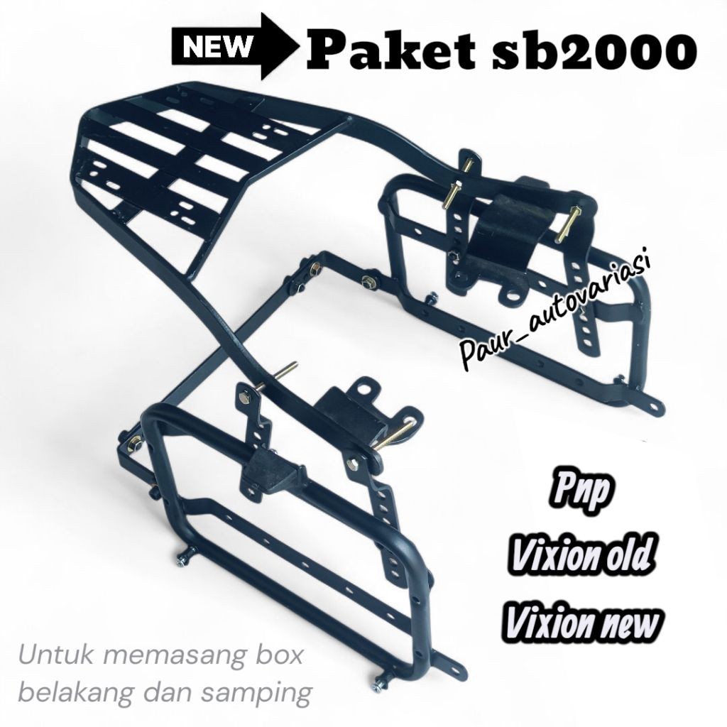 Bracket Box Motor Vixion SB2000 Full Set Belakang Samping – Ready Touring