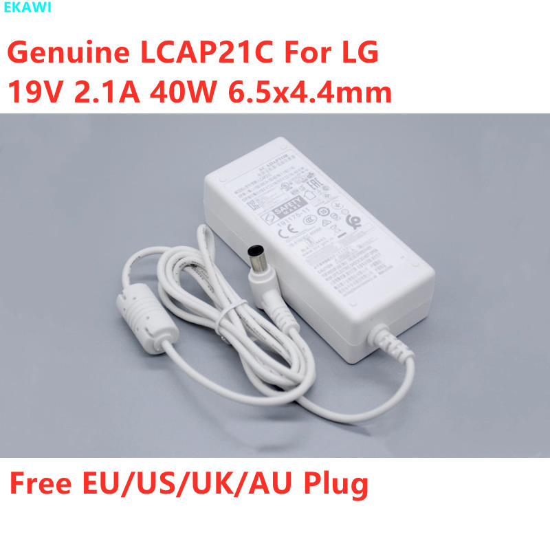 Genuine LCAP21C 19V 2.1A ADS-45SN-19-3 19040G AC Adapter For LG 27UL500 32ML600M 27UL500-W 27-IN Mon