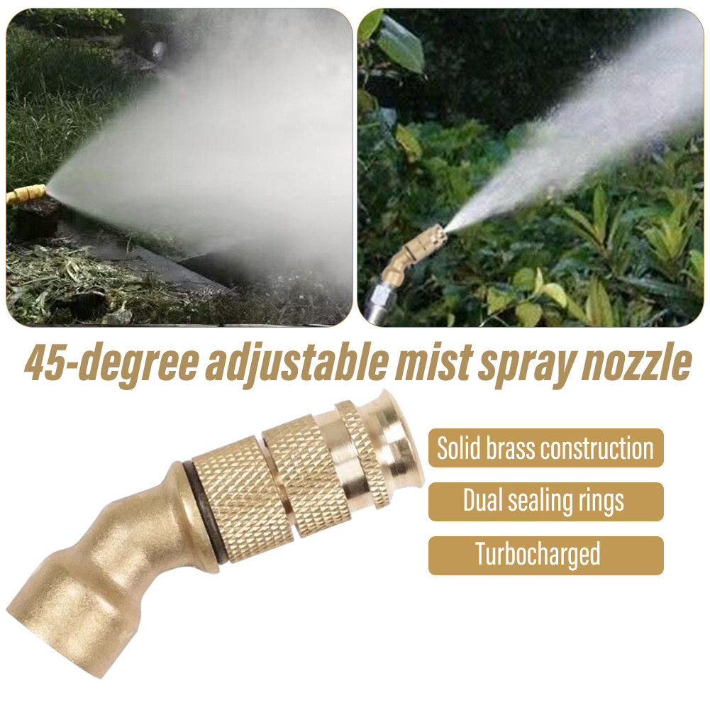 Aksesori Penyemprot Listrik Nosel Tembaga Penyemprot Pertanian Kepala Peluru Dapat Disesuaikan Tekan