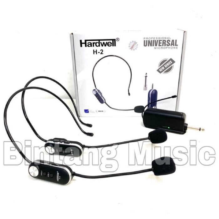 Mic wireless hardwell H2 original hardwell mic bando hardwell h2 / hardwell H 2 Mic Wireless H4 - H2