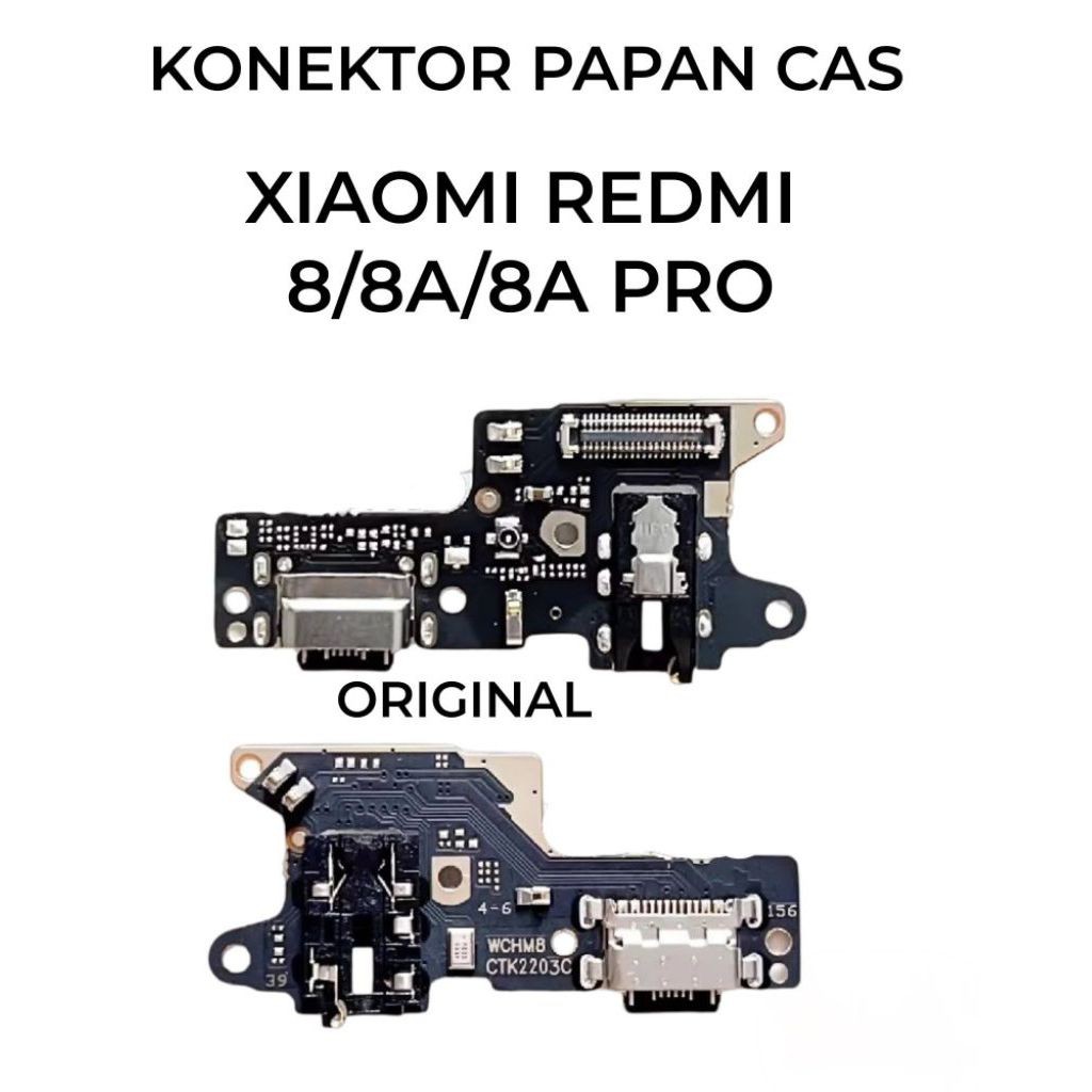 R.B FLEKSIBEL CHARGER CAS PAPAN CAS KONEKTOR HP XIOMI REDMI 8 REDMI 8A REDMI 8 PRO) + IC ORIGINAL