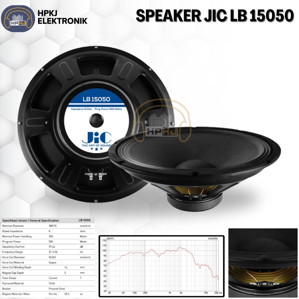 SPEAKER JIC 15INCH LB 15050 Speaker jic LB-15050 15 inch