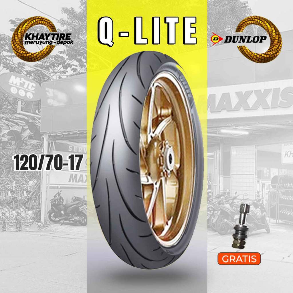 Ban Soft Compound Motor Sport - Supermoto DUNLOP SPORTMAX Q-LITE 120/70 Ring 17 Tubeless