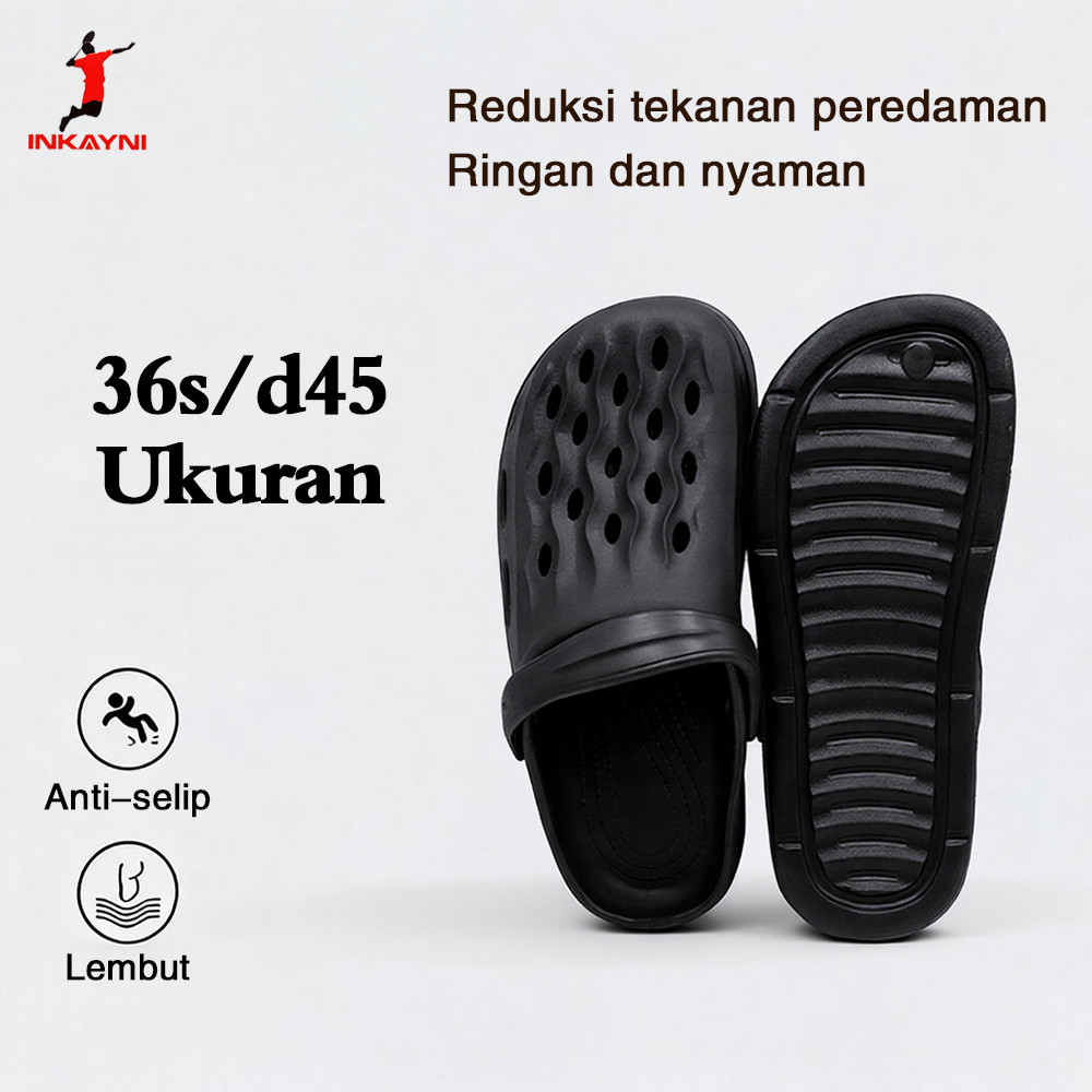 INKAYNI Sandal Pria dan Remaja Sendal Size36-45 Anti Slip Karet EVA Nyaman Dipakai Sandal pria sehar