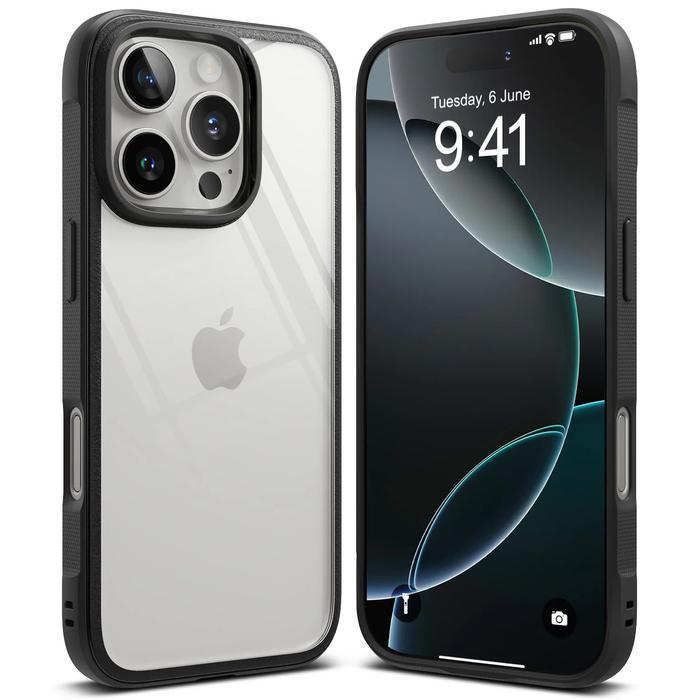 Ringke Fusion Bold Case Compatible For iPhone 16 Pro Max / 16 Pro / 16 Plus Clear Magsafe - Bold Bla