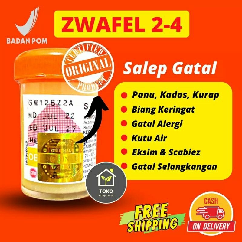 PROMO Salep Gatal Zwafel 24 Original Obat Gatel Selangkangan Skabies Eksim Kutuair