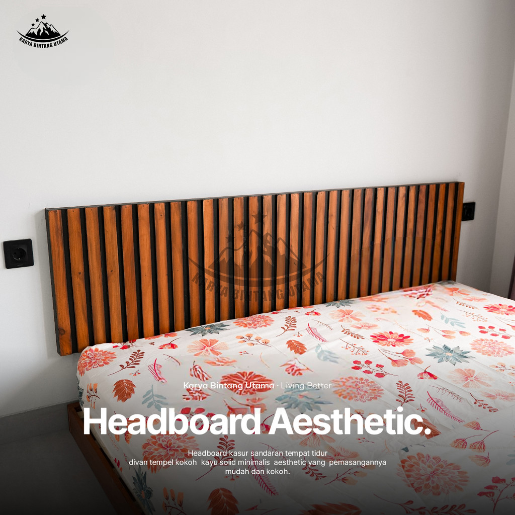 KBU Headboard Kasur Sandaran Tempat Tidur Springbed Tempel