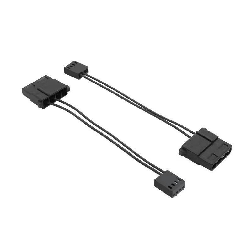 Angitu Motherboard CPU 4Pin/3Pin to 4Pin Molex Port Fan Power Adapter Cable 4Pin Molex to Fan Cable-