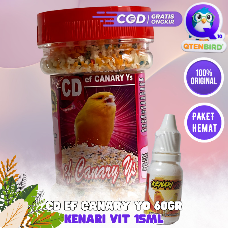 Paket Hemat Kenari Roll CD Canary dan Kenari Vit Sehat dan Gacor 100% Original