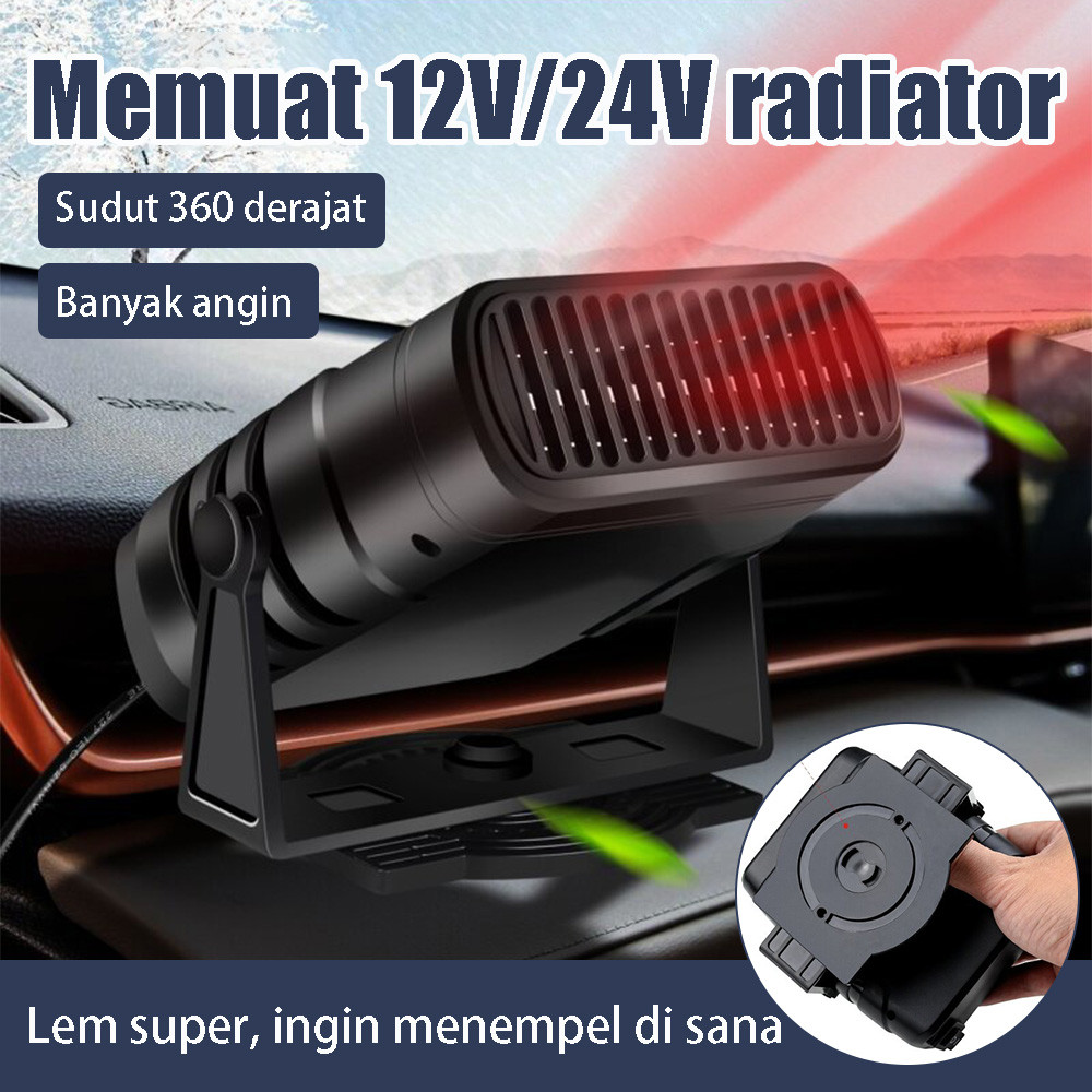 Kipas Pemanas 12v Windscreen Kipas Kaca Depan Penghangat Mobil Demister