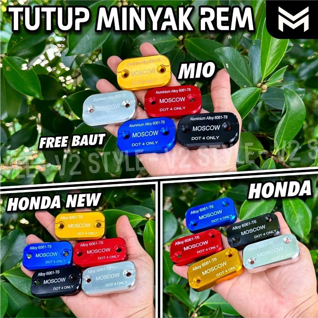 PENUTUP MINYAK REM COVER TUTUP MINYAK REM DEPAN COVER MINYAK PENUTUP LUBANG MINYAK MASTER REM MOTOR 
