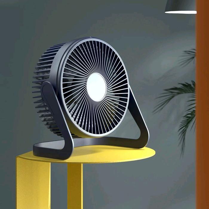 Kipas Angin Meja USB Mini Portable 360° Putar Pendingin Ruangan Silent Fan Desktop Kantor Rumah Mobi