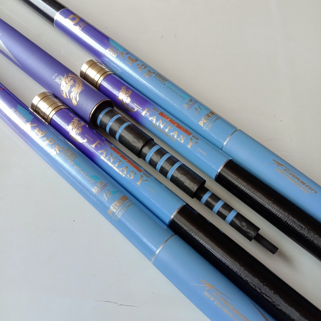 Tegek Import FANTASY 450/540/630 Mancing Baronang Ringan,Kaku Free Pipa PVC