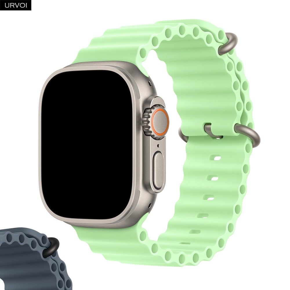 URVOI Ocean Band for Apple Watch Ultra 3 2 strap series 11 10 9 8 SE Silicone Sport band for iWatch 