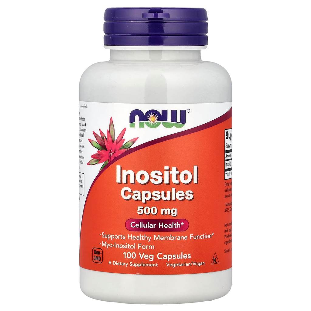 NOW Foods, Inositol, 500 mg, 100 Veg Capsules