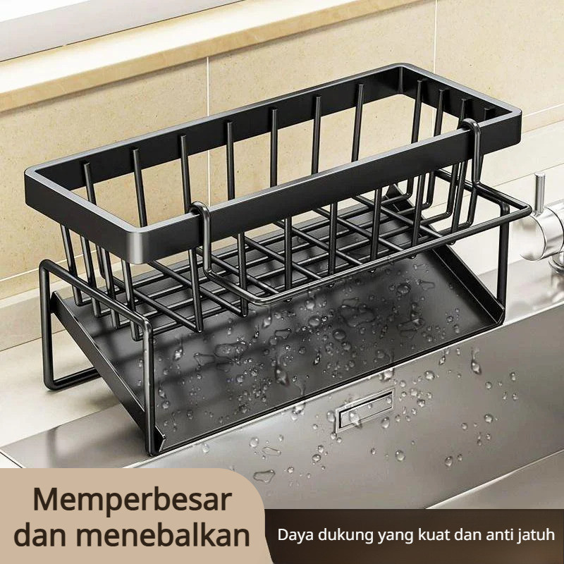 Mudah Kering dan Hemat Ruang  Rak Serbaguna Tempat Spon Lap Sabun Cuci Piring Rak Dapur / Tempat Spo