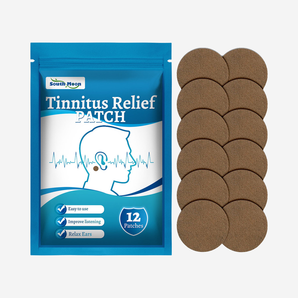 South Moon Plester tinnitus Plester kesehatan telinga untuk meredakan tinnitus, kehilangan pendengar