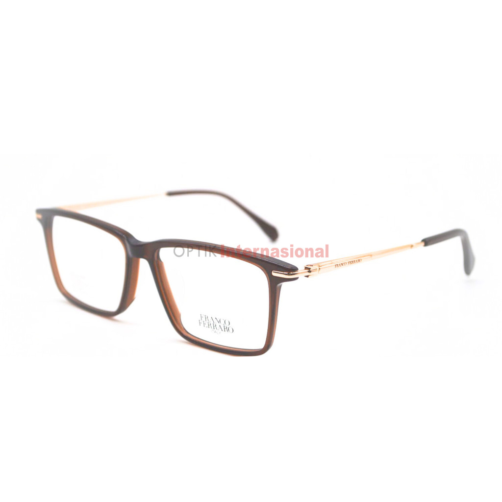 FRANCO FERRARO ITALY FF220 Frame Oval Kacamata Branded Italy Unisex Original