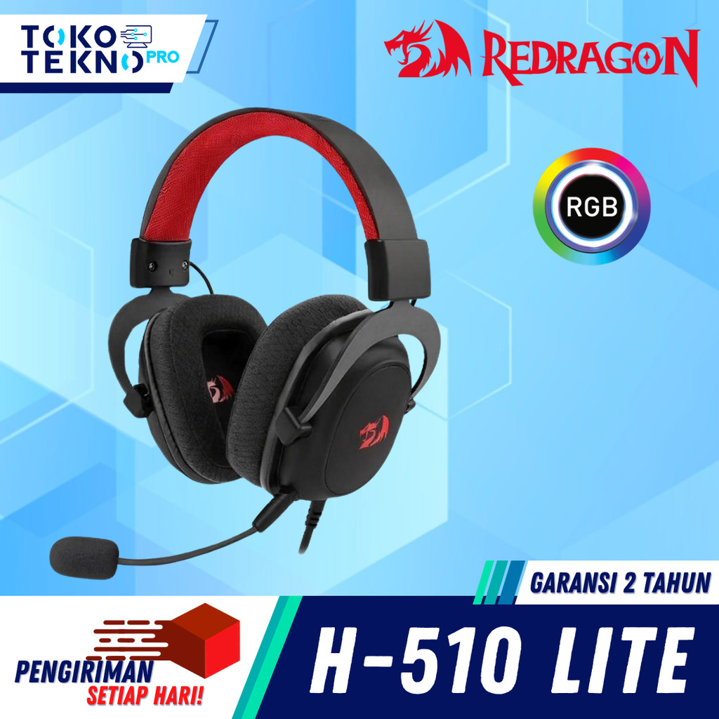 Redragon Zeus H510 / H-510 Lite RGB 7.1 Surround Sound Gaming Headset Headphone