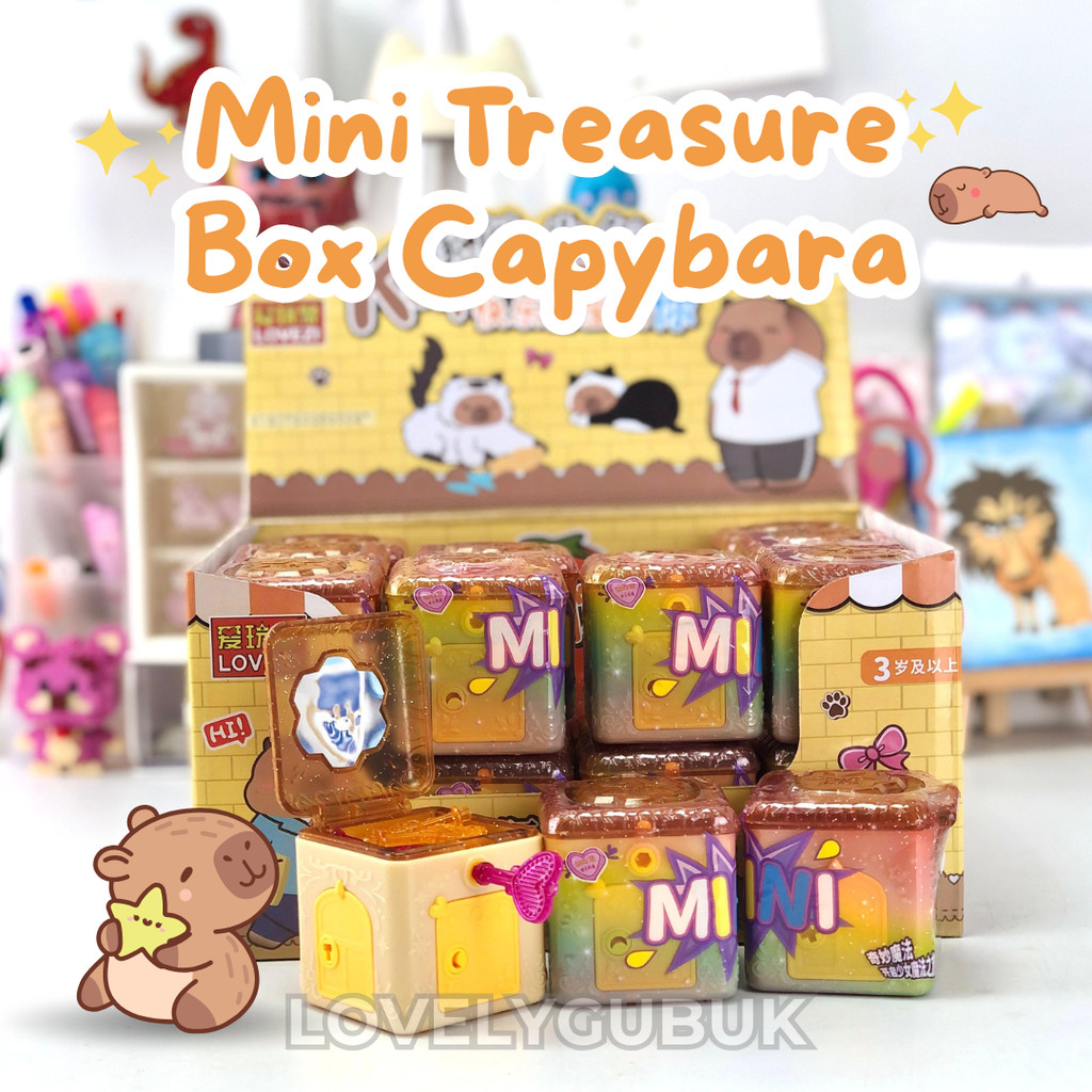 [LOGU] Mainan Anak Edukasi Kunci Capybara Dragon Surprise Treasure Box