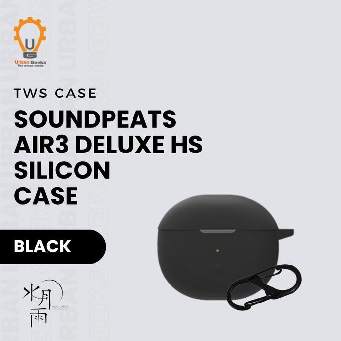 PROMO ~Best Quality~ Earphone Case Silicone Case untuk SoundPeats Air3 Deluxe HS - Black