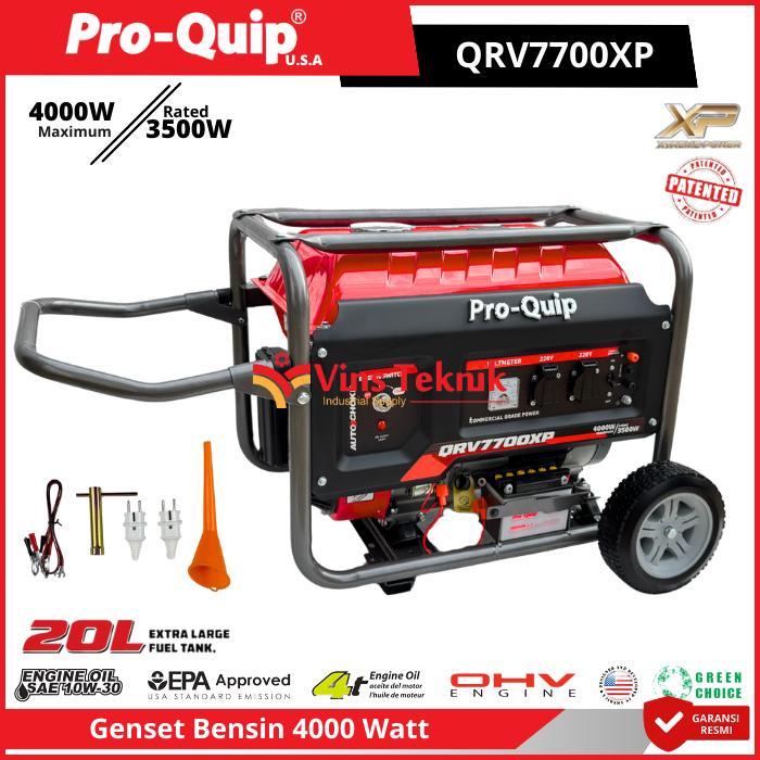 ProQuip QRV7700XP QRV 7700 XP Mesin Genset Listrik Genset Bensin Generator Genset 4000Watt QRV7700
