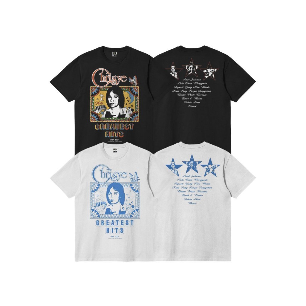 Tshirt Chrisye - Greatest Hits Katun M-XL Original Kaos Pria